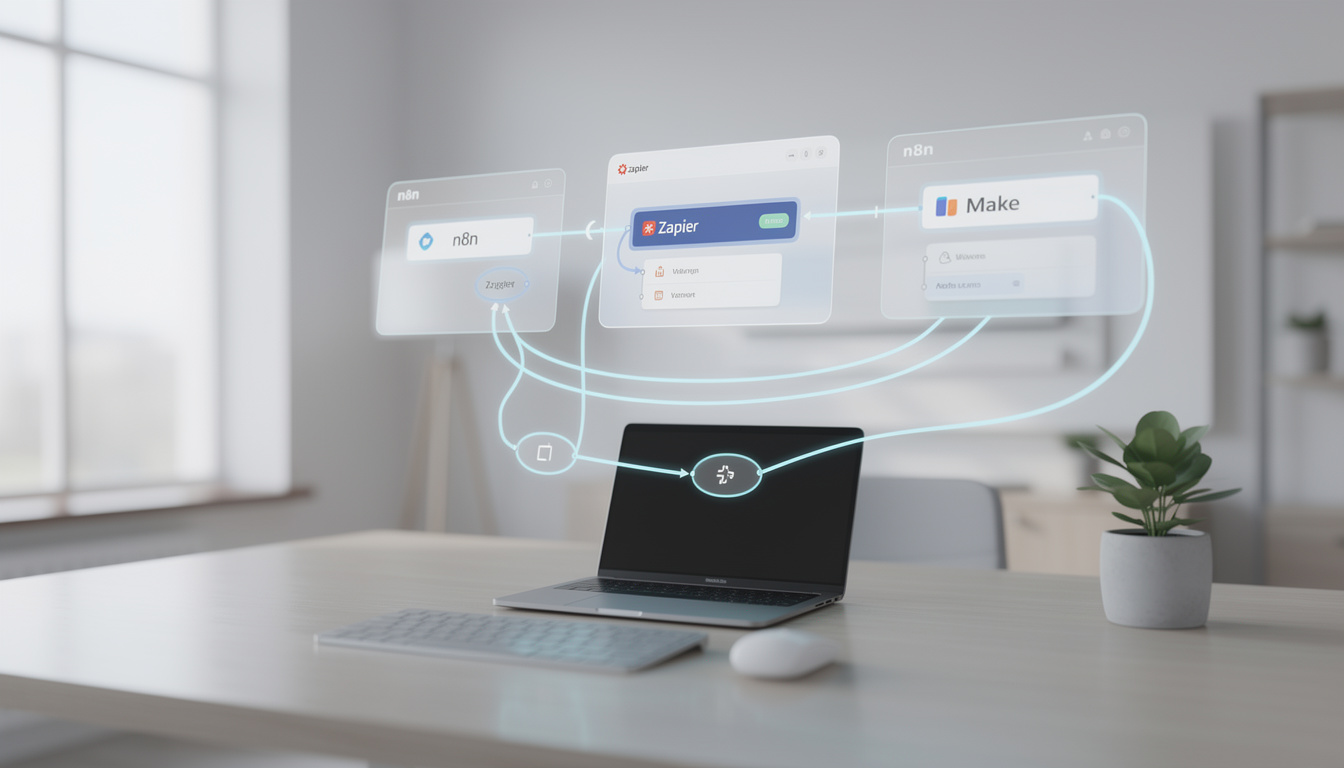 comparez n8n, zapier et make pour choisir l'outil idéal d'automatisation de votre business. découvrez leurs fonctionnalités, avantages et quel service correspond le mieux à vos besoins.